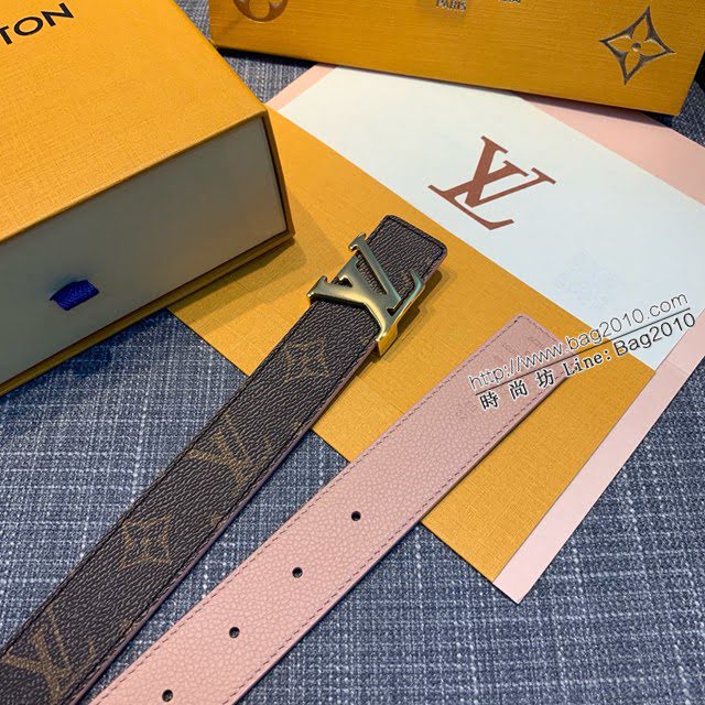 LV新款女士皮帶 路易威登原單雙面可用腰帶  jjp2232